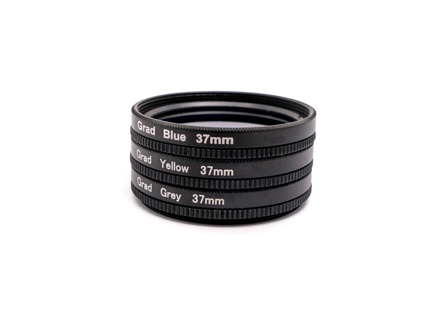 SYSTEM-S Farbfilter Set 37 mm 3 Stück mit Übergang Farbe Kit mit Clip Tasche in Schwarz