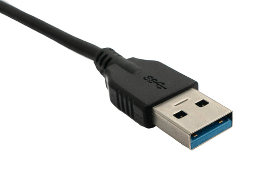SYSTEM-S USB 3.1 cable 300 cm Type C male to 3.0 Type A male in black