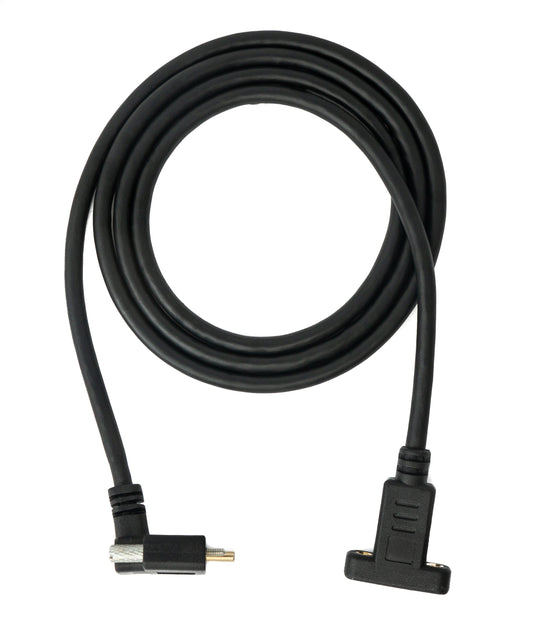 SYSTEM-S USB 3.1 Gen 2 100W snúra 100 cm Tegund C karlkyns í kvenkyns skrúfuhorn