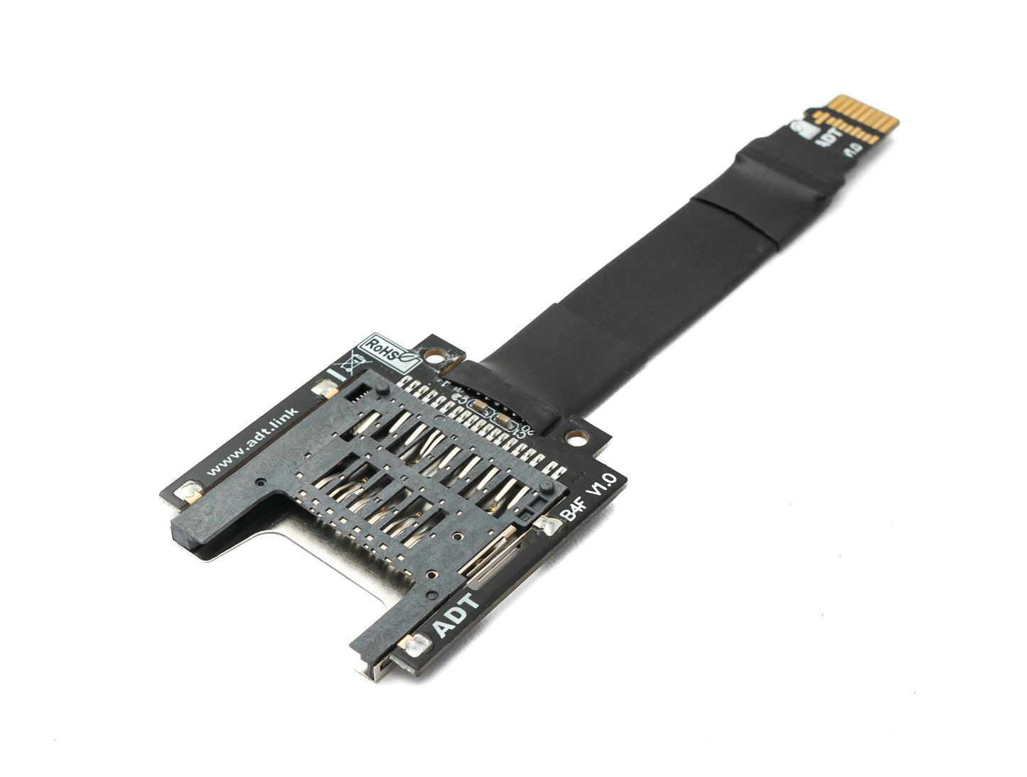 SYSTEM-S SD-kort 10 cm snúra Micro SD tengi í venjulegan tengil framlengingar millistykki