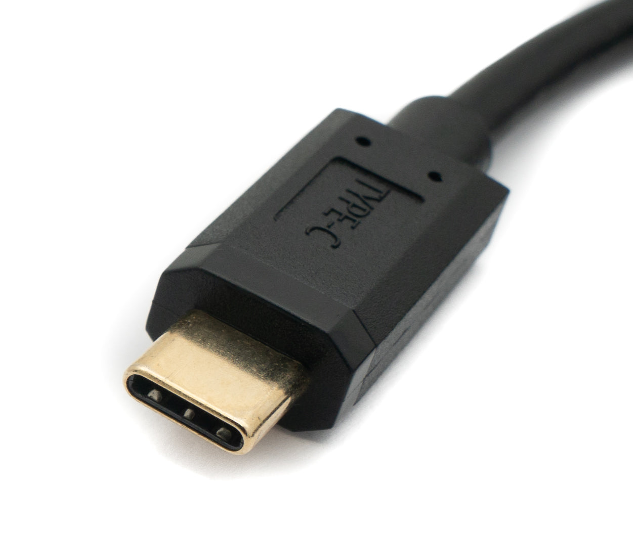 SYSTEM-S USB 3.1 snúra 50 cm Tegund C karlkyns í kvenkyns skrúfuð svart