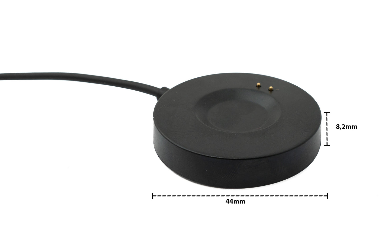 SYSTEM-S USB 2.0 snúra 100 cm hleðslustöð fyrir Realme Watch S Pro snjallúr í svörtu