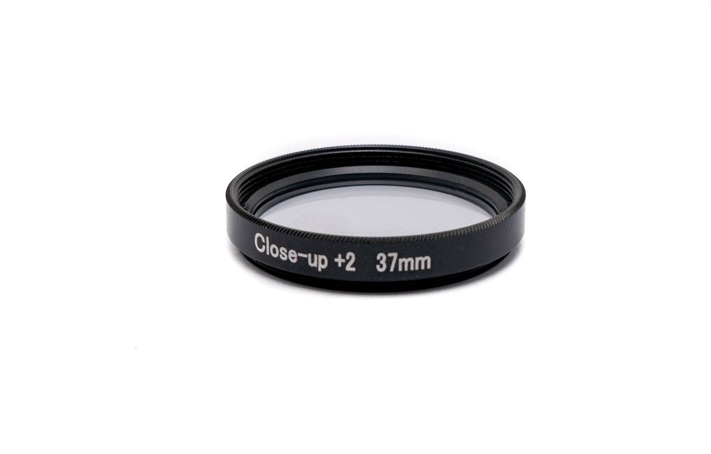 SYSTEM-S Makro Linse +2 Zoom Close Up Filter mit Clip in Schwarz