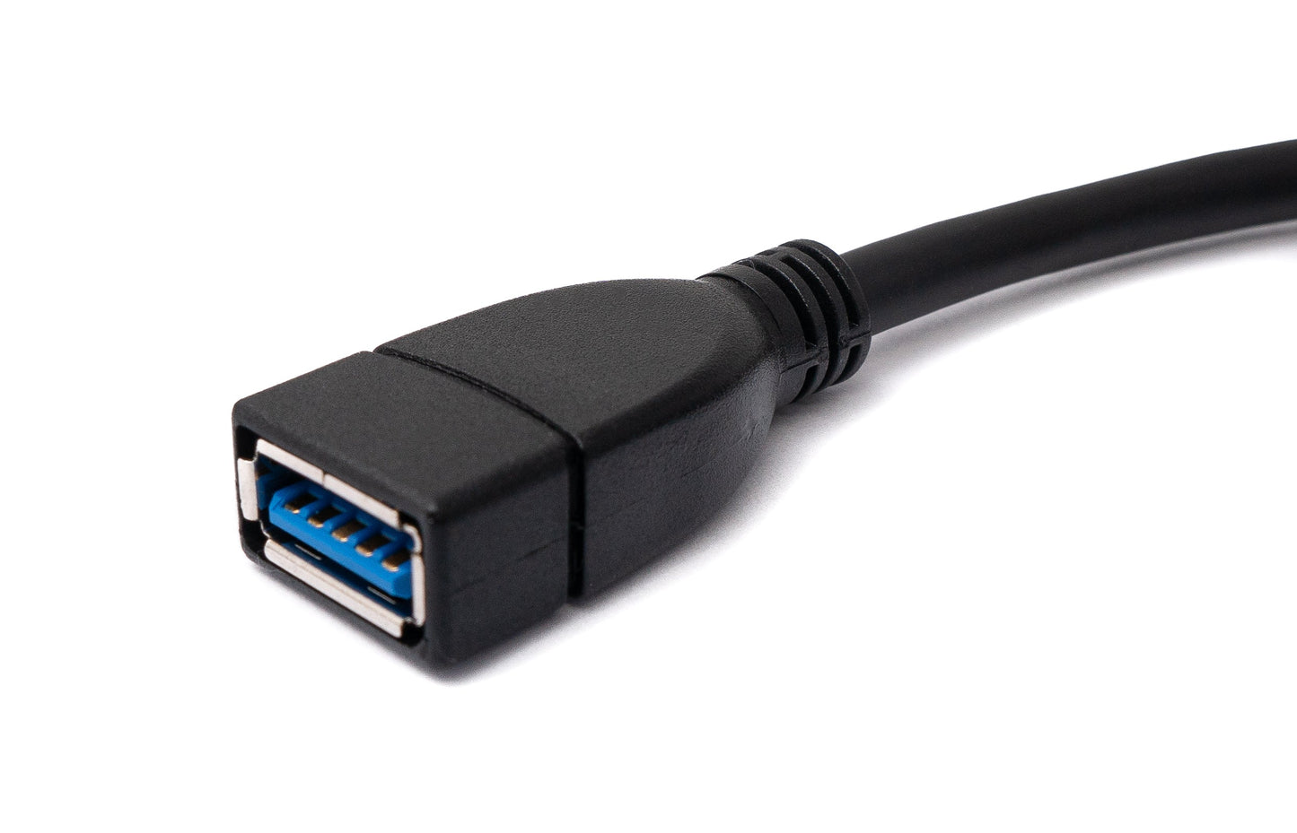 SYSTEM-S USB 3.0 Kabel 50 cm Typ A Stecker zu Buchse in Schwarz