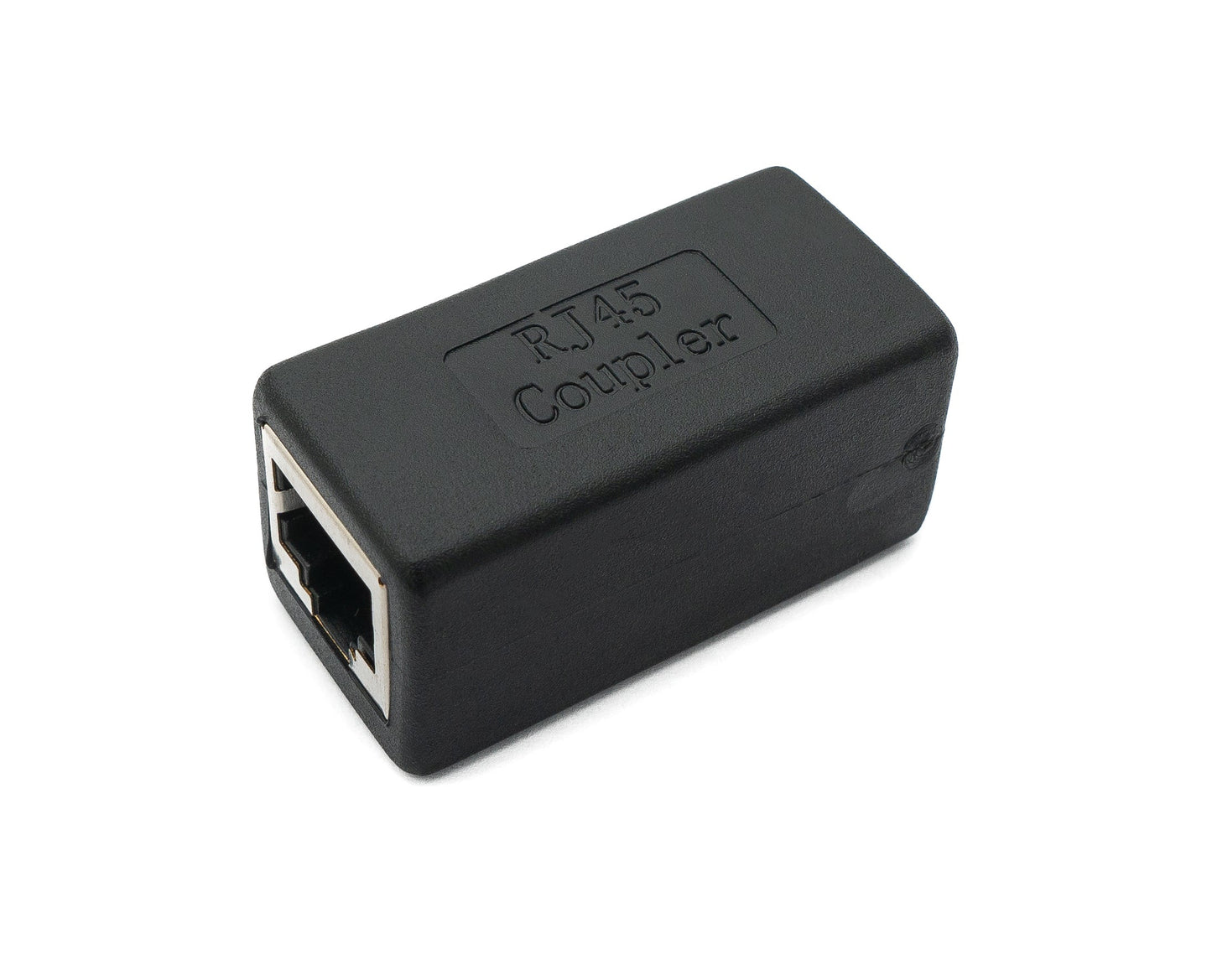 SYSTEM-S LAN millistykki RJ45 tengi í tengi Ethernet millistykki snúra í svörtu