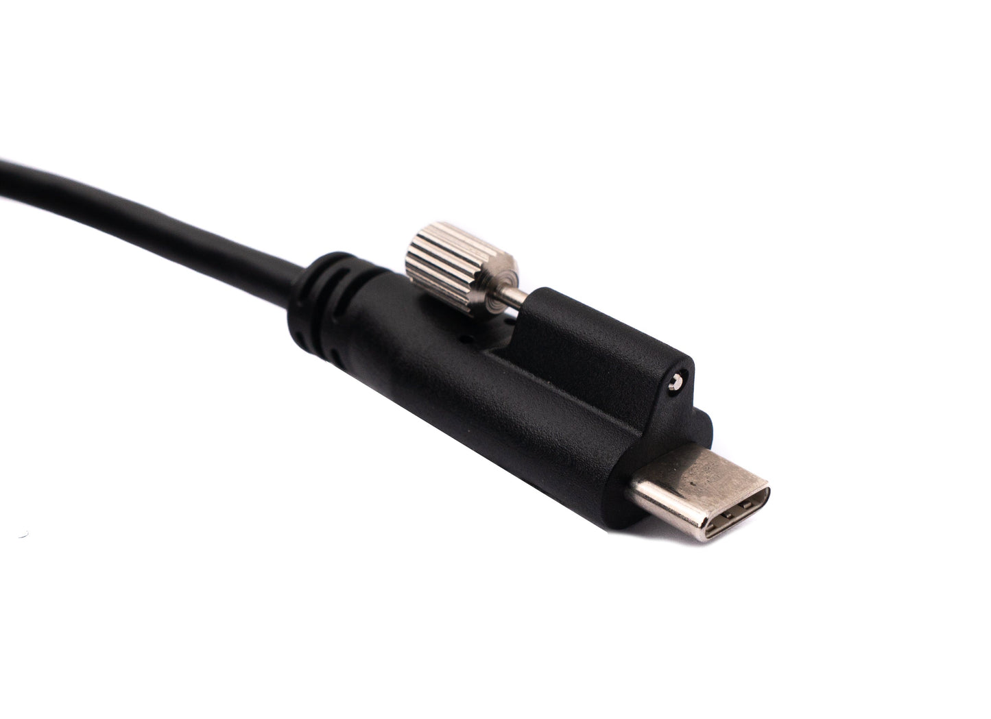 SYSTEM-S USB 3.1 Kabel 8 m Typ C Stecker zu Typ A Stecker Schraube in Schwarz
