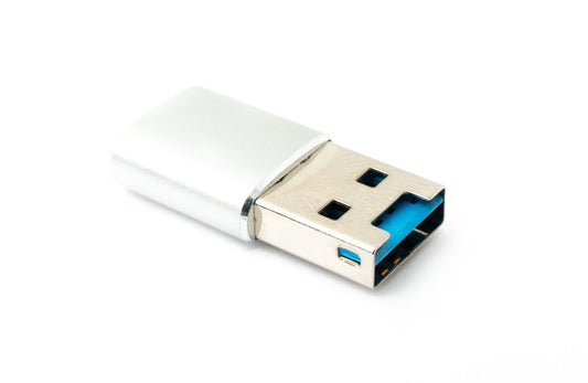 SYSTEM-S SD kort millistykki Micro SD í USB 3.0 Tegund A kvenkyns snúra minniskortalesari Grár