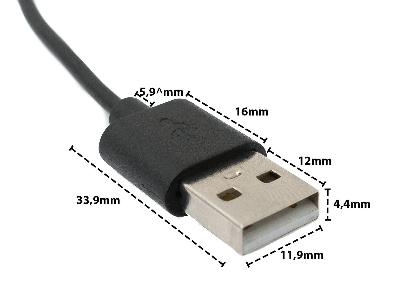 SYSTEM-S USB 2.0 snúra 100 cm hleðslusnúra fyrir Xiaomi Huami Amazfit GTR 3 GTR 3 Pro GTS 3