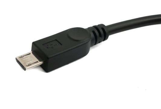 SYSTEM-S USB 2.0 snúra 100 cm Tegund B karlkyns í Micro B karlkyns í svörtu