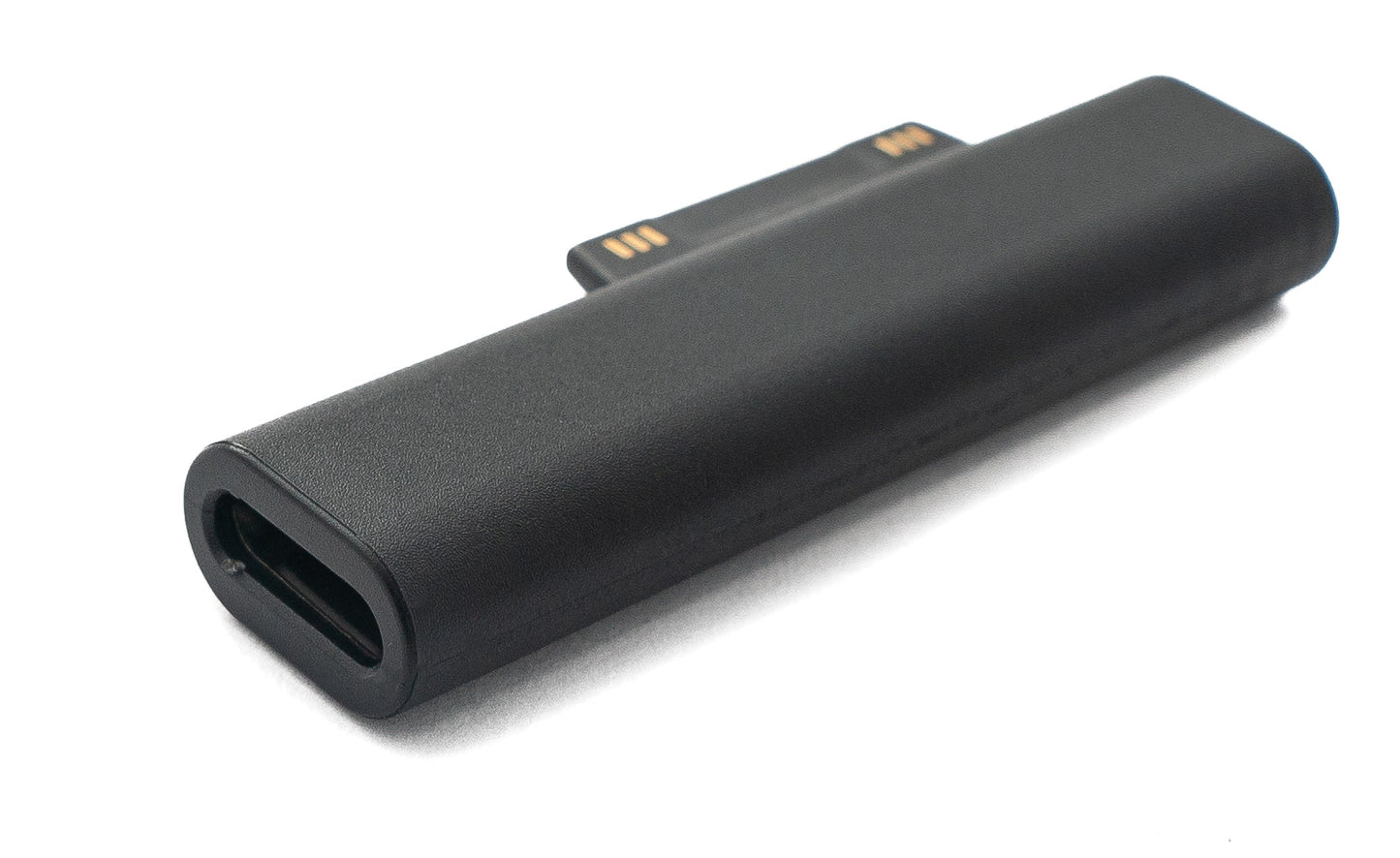 SYSTEM-S USB 3.1 Lade Adapter Typ C Stecker für Microsoft Surface magnetisch LED Schwarz
