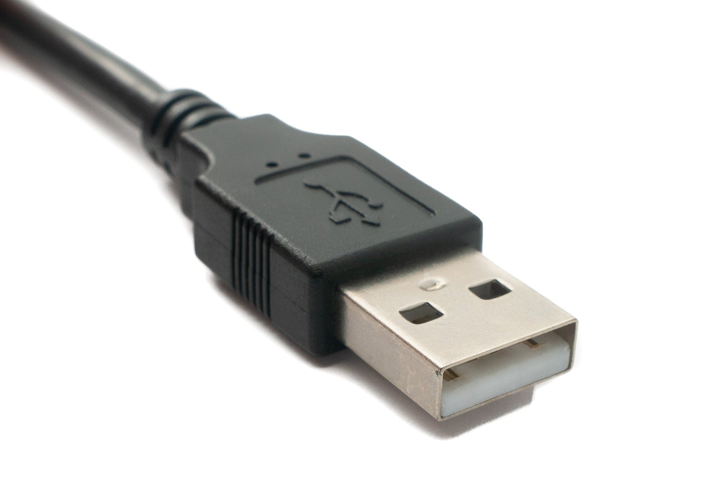 SYSTEM-S USB 2.0 snúra 2 m Tegund A karlkyns í kvenkyns skrúfusnúningur svartur