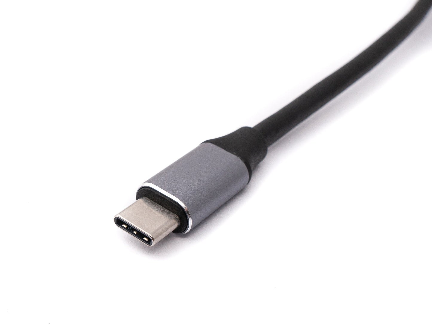 SYSTEM-S DisplayPort snúra 20 cm Mini DP kvenkyns í USB 3.1 Tegund C karlkyns í gráu