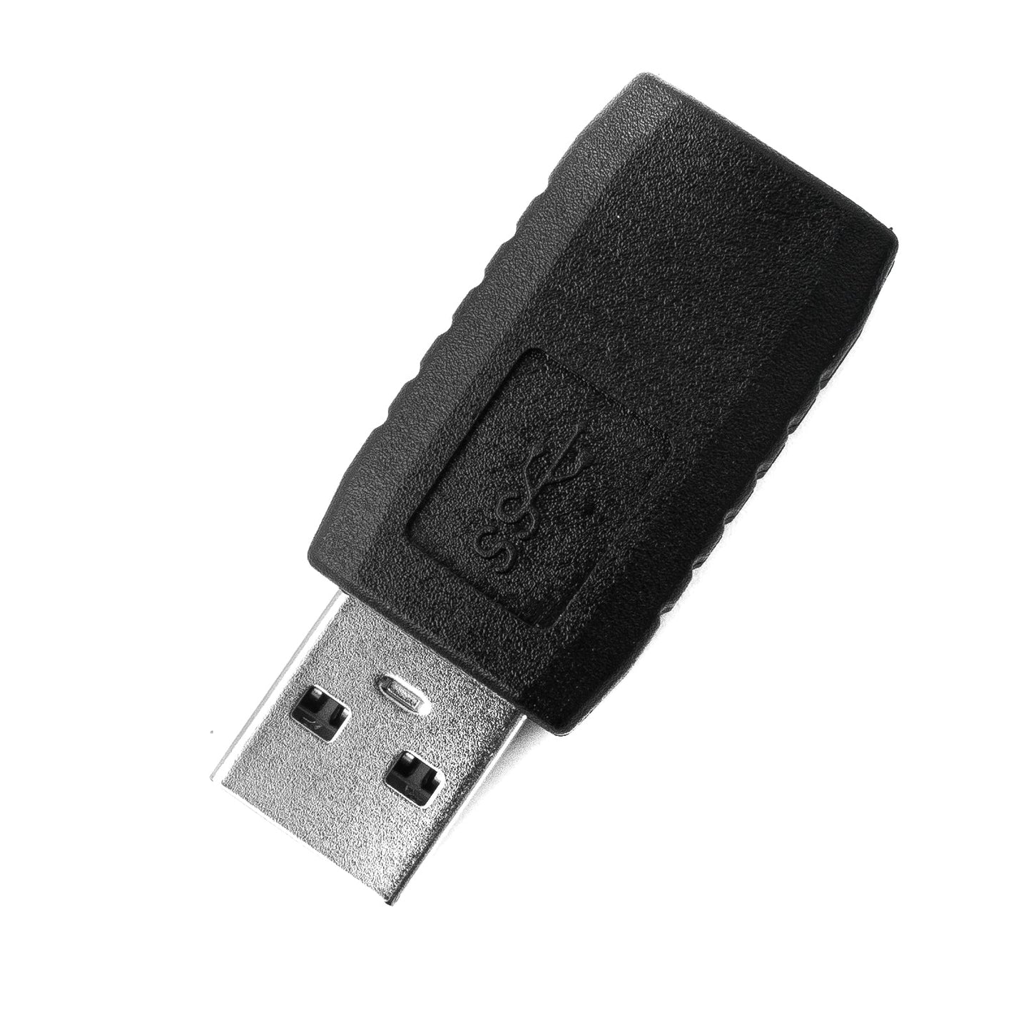 SYSTEM-S USB 3.0 millistykki af gerð A karlkyns í kvenkyns snúru í svörtu