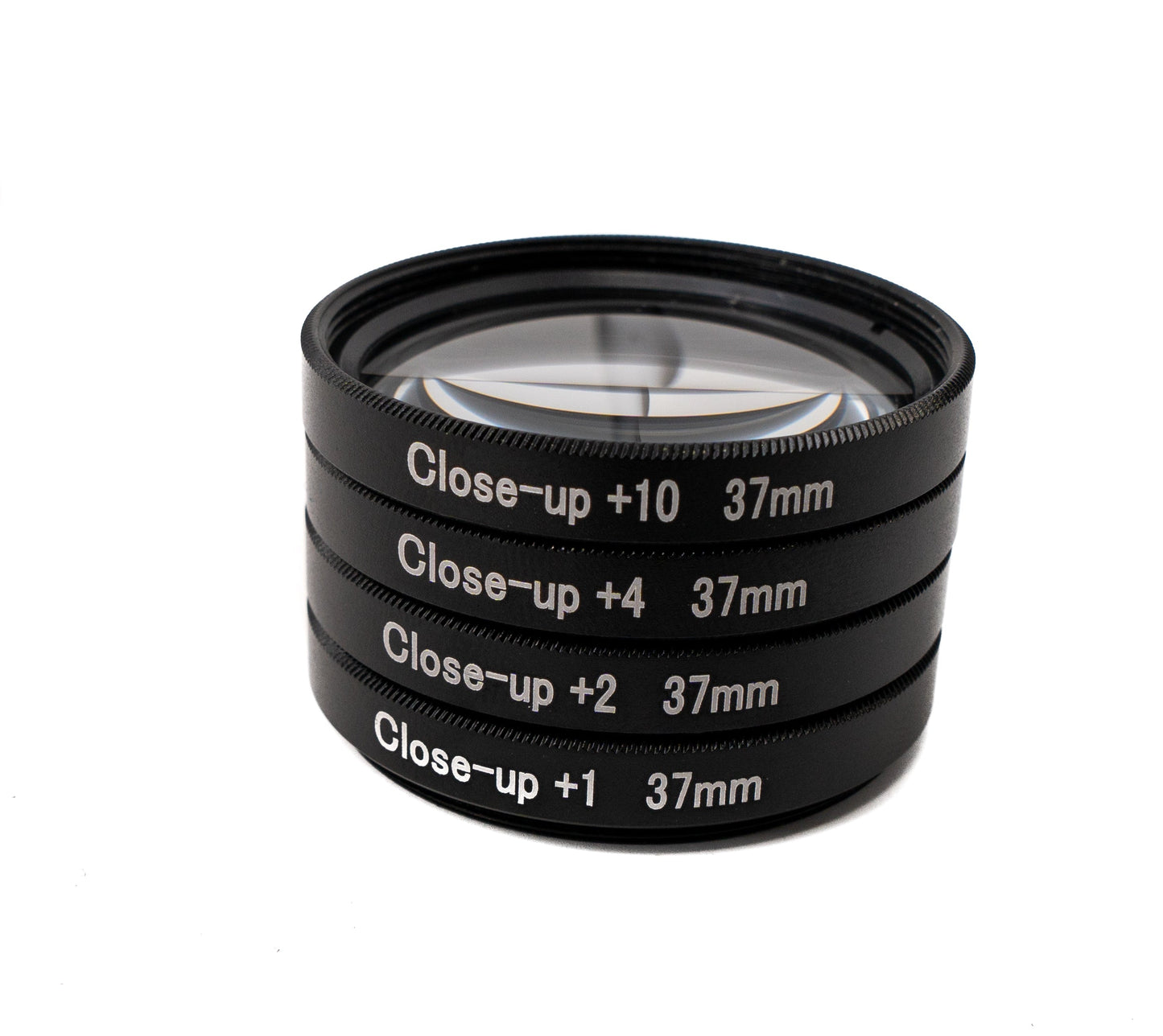 SYSTEM-S Makro Linse Set Zoom Close Up Filter Kit mit Clip Tasche in Schwarz