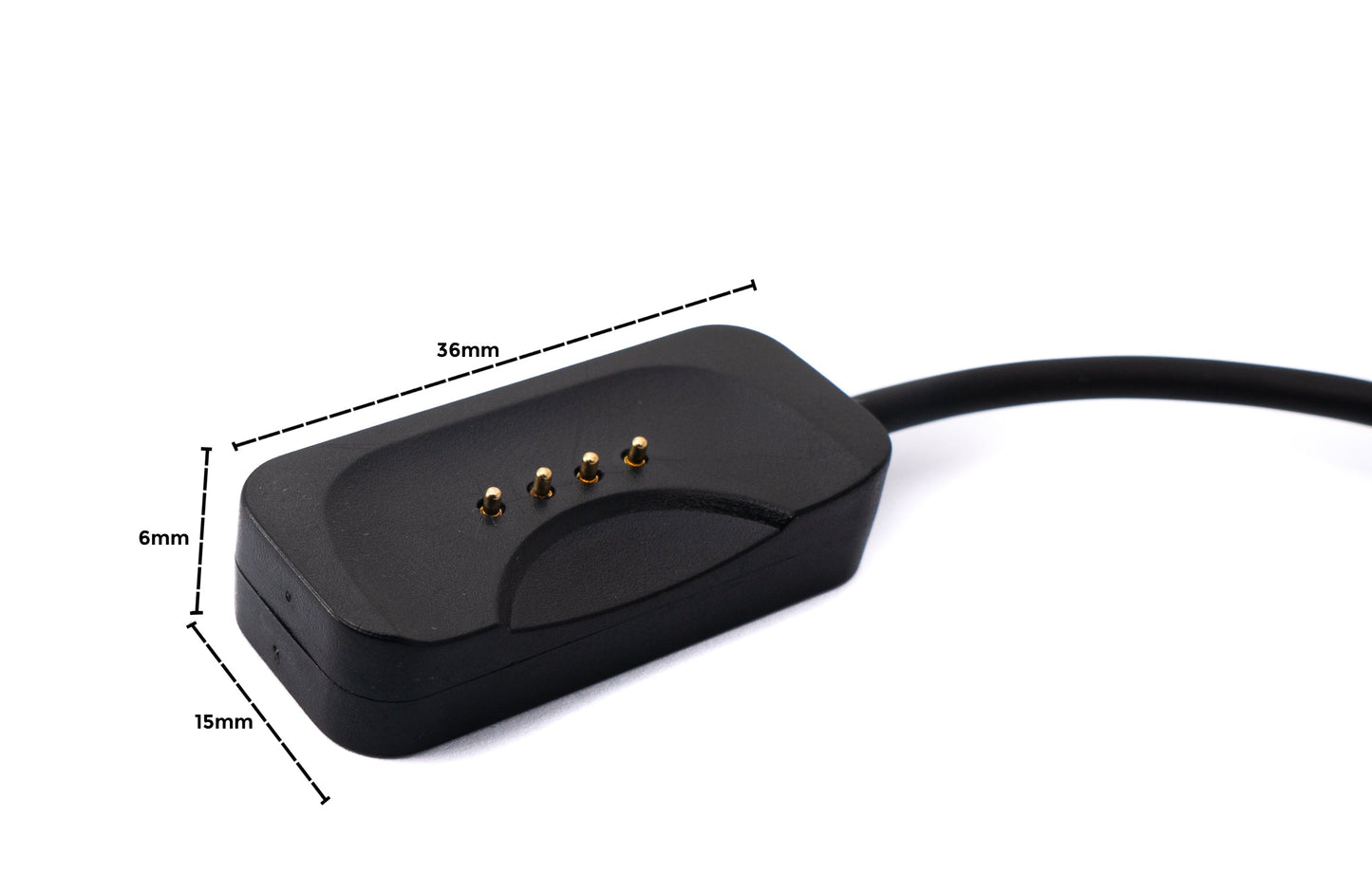 USB 2.0 snúra 100 cm fyrir Oppo Watch 4 3 2 1 pro SE fyrir OnePlus Watch 2 snjallúr í svörtu