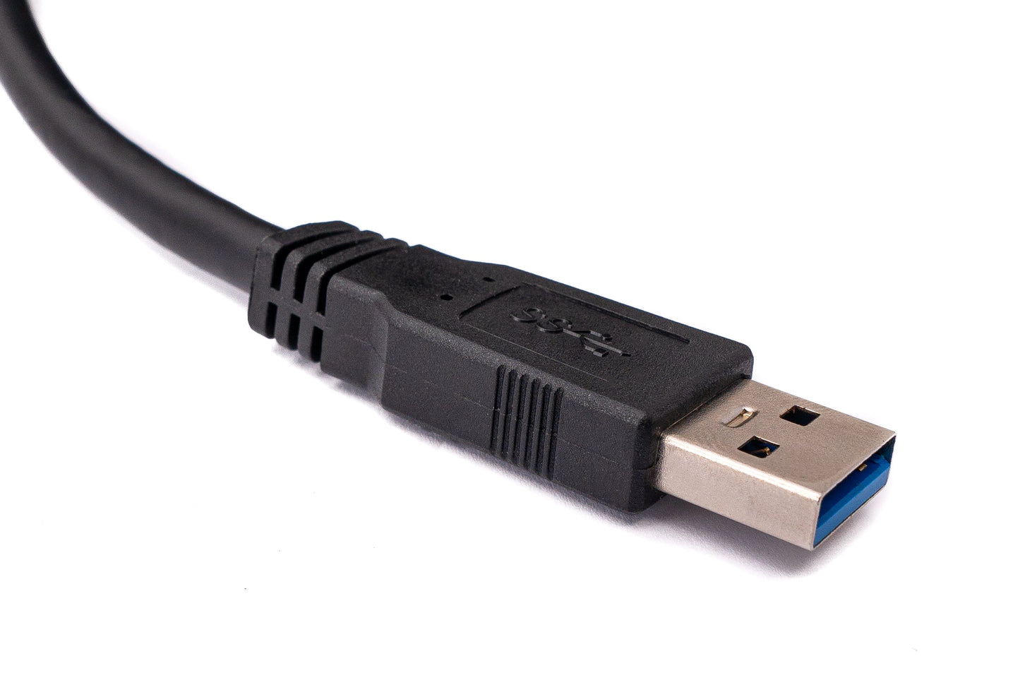 SYSTEM-S USB 3.0 Kabel 8 m Typ B Stecker zu Typ A Stecker in Schwarz