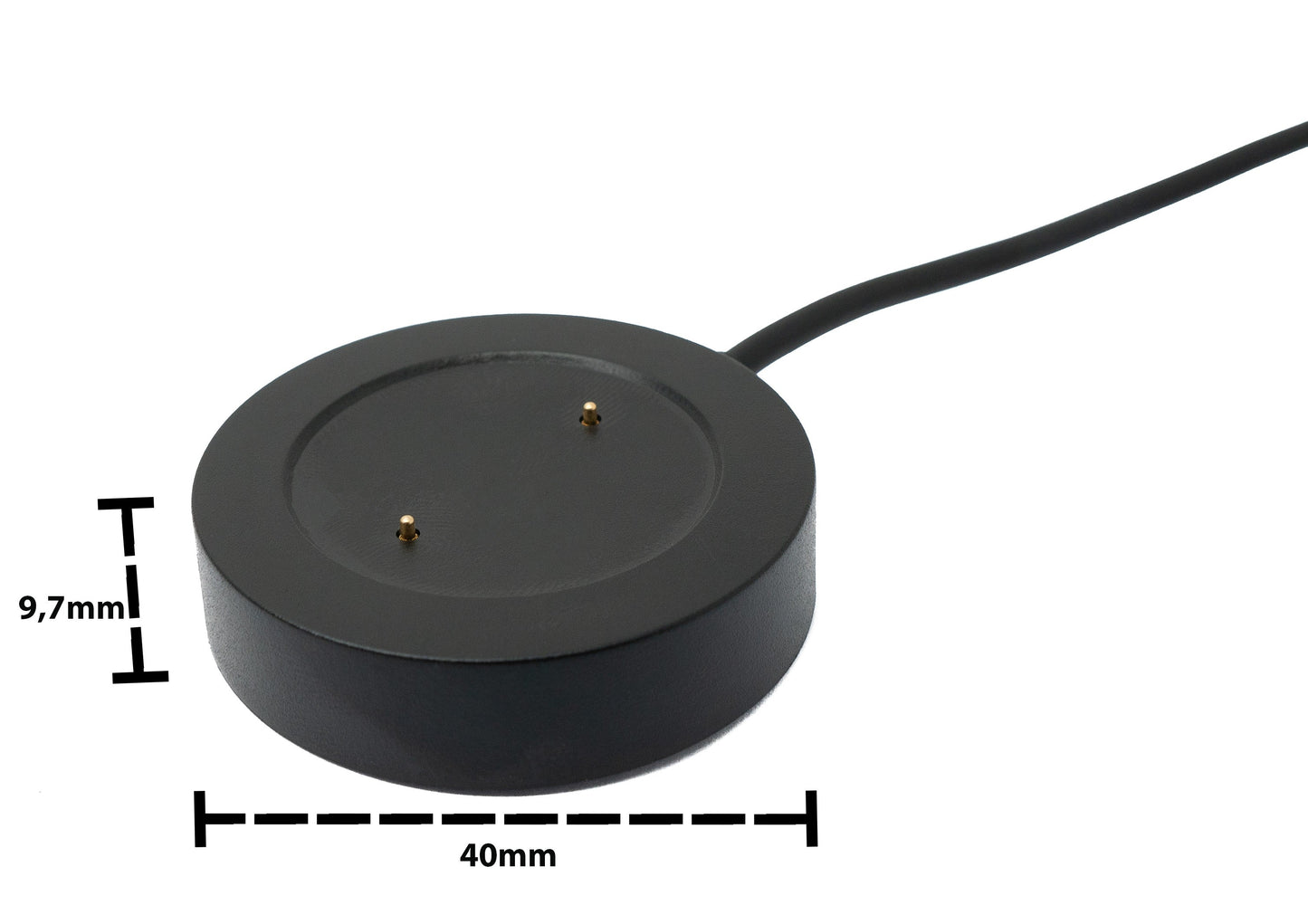 SYSTEM-S USB 2.0 Kabel 100 cm Ladestation für Vivo Watch 2 Smartwatch in Schwarz