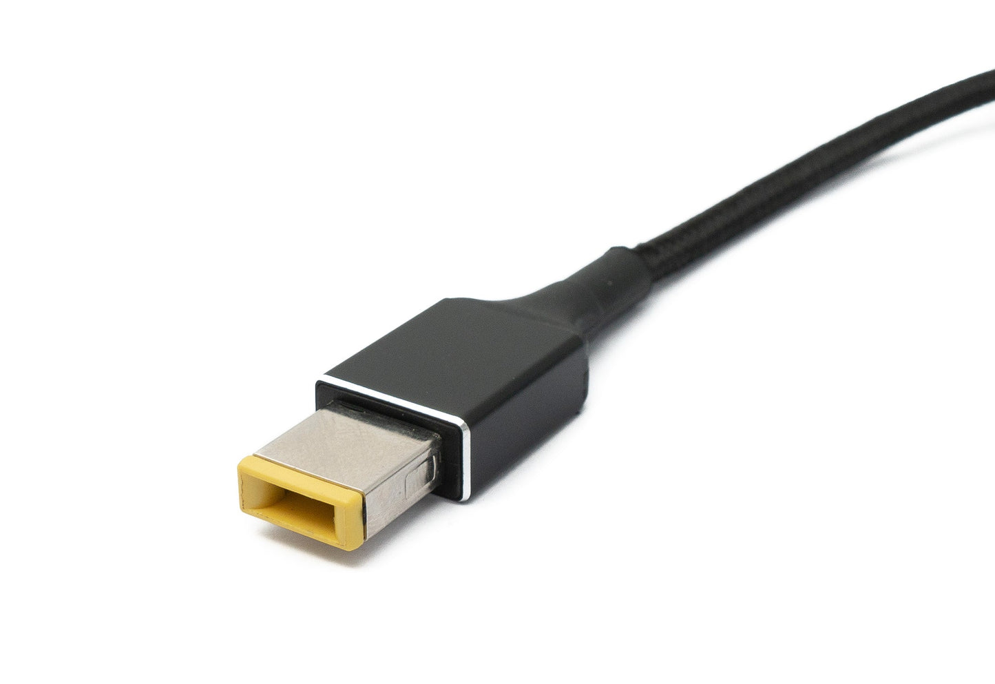 SYSTEM-S USB 3.1 snúra 150 cm Type C tengi í rétthyrndan 11,0 x 4,5 mm fléttaðan tengi