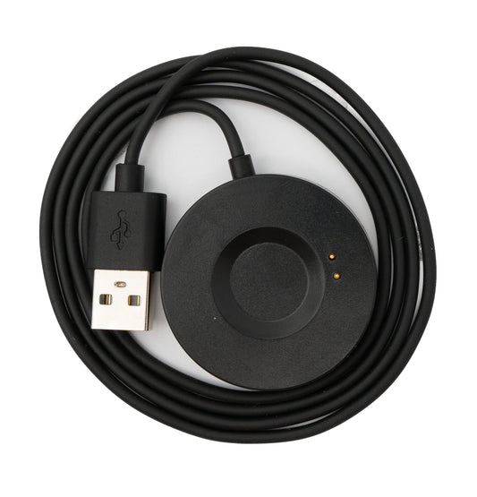 SYSTEM-S USB 2.0 snúra 100 cm hleðslustöð fyrir Realme Watch S Pro snjallúr í svörtu