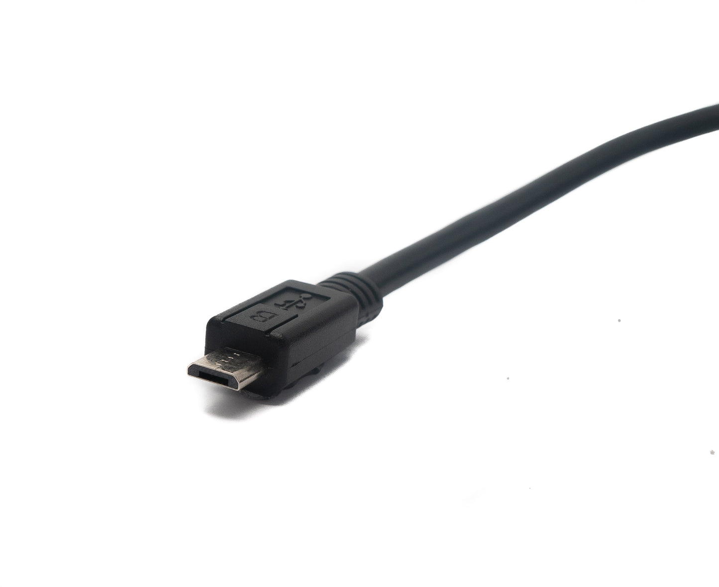 SYSTEM-S USB 2.0 Kabel 5 m Micro B Stecker zu Buchse Schraube in Schwarz