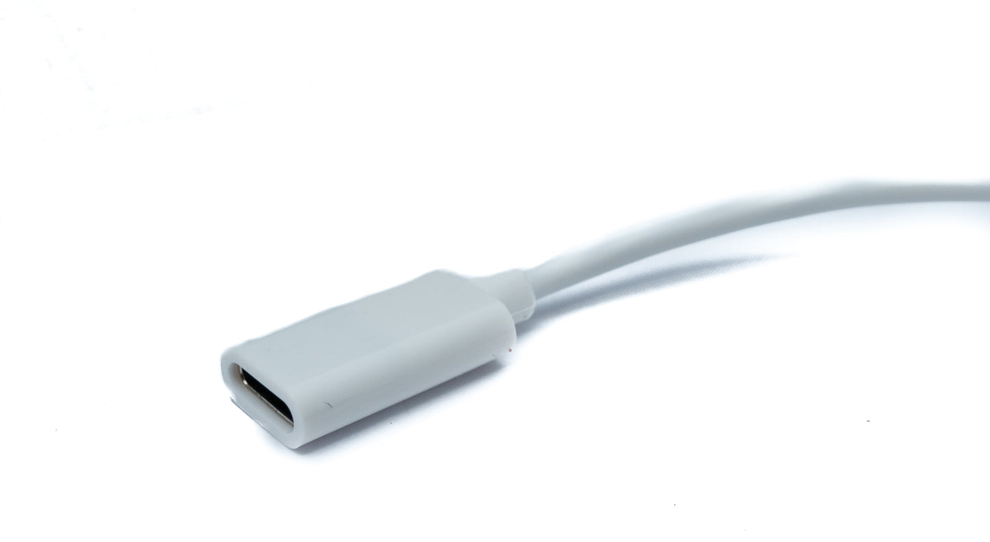 SYSTEM-S USB 2.0 snúra, 100 cm, hleðslusnúra fyrir Huawei M Pen 2 blýant, hvít
