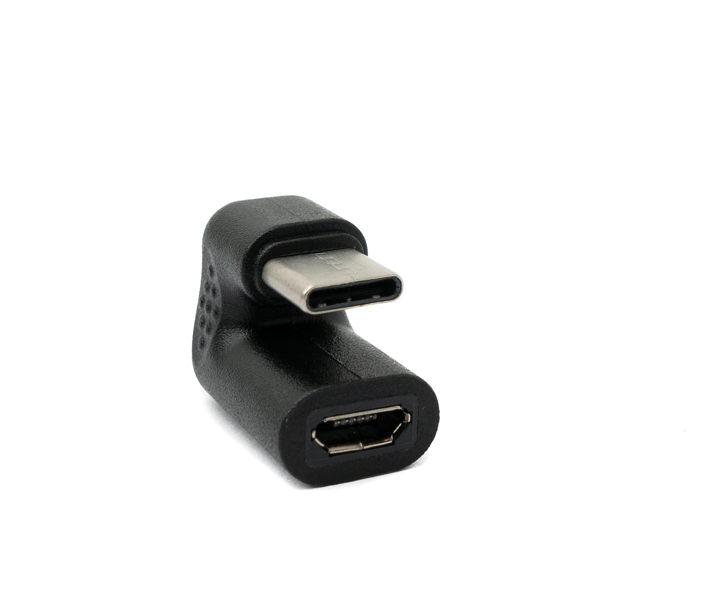 USB 3.1 U Turn 180° Adapter Type C Male to Micro USB Female Angle Cable in Black