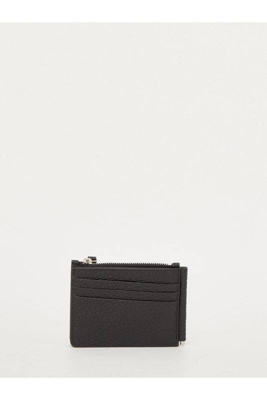Black leather wallet