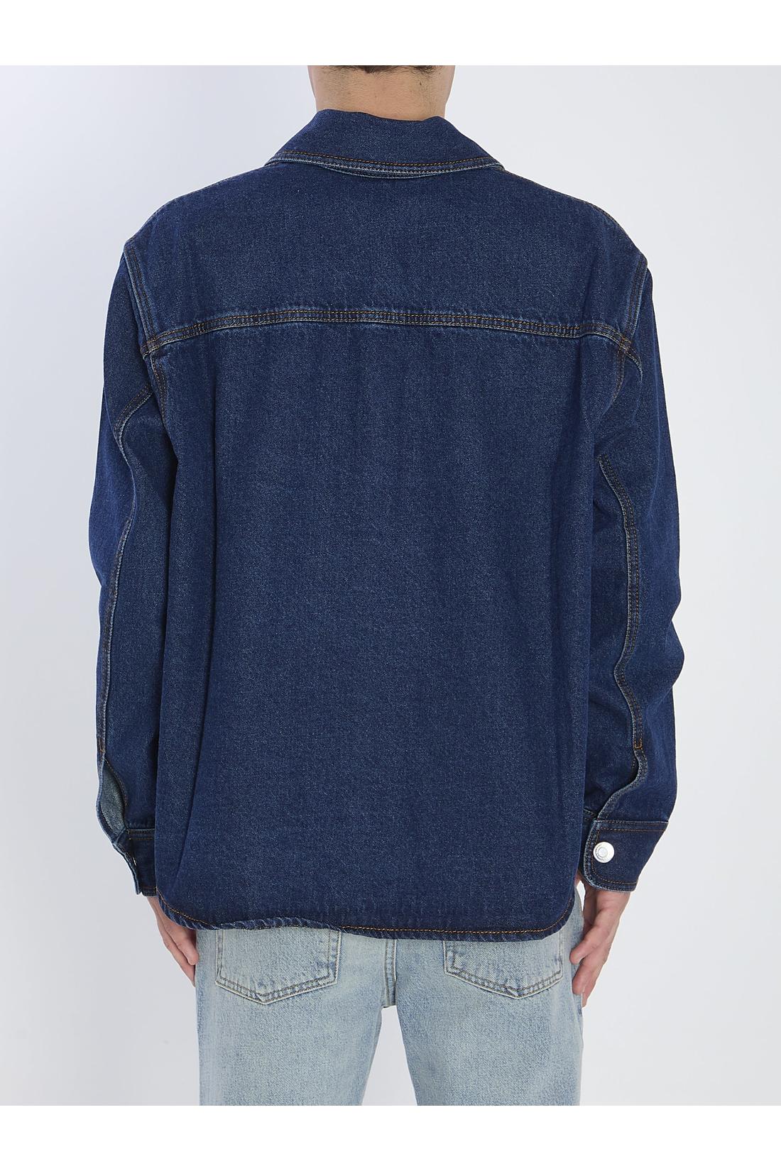 Blue cotton overshirt
