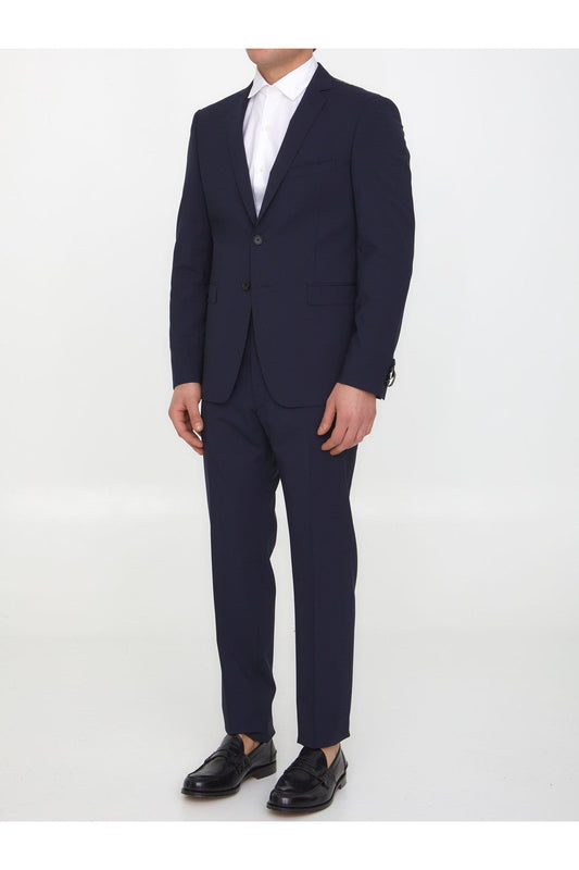 Blue wool two-piece suit