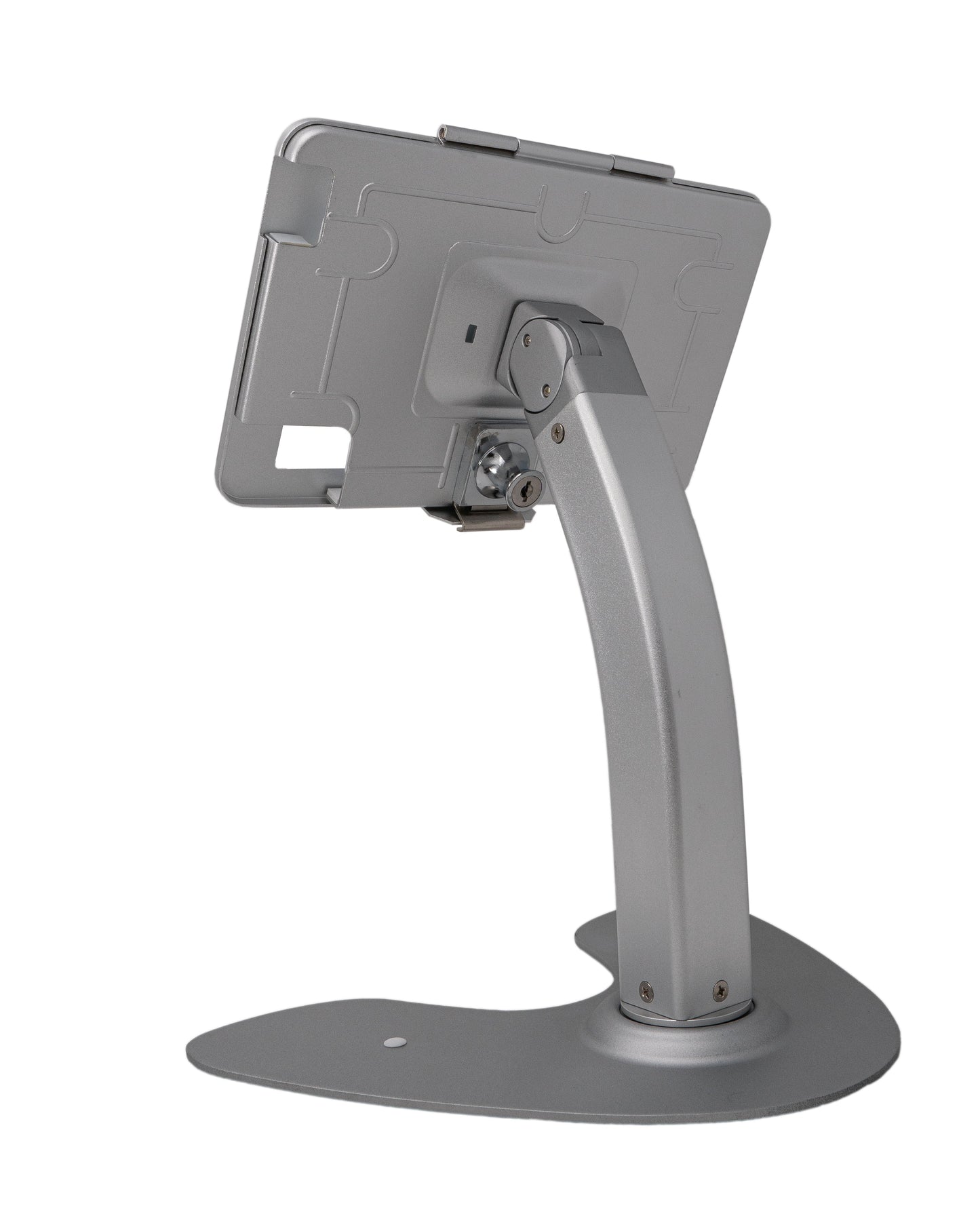 SYSTEM-S Tischhalterung 360° Ständer abschließbar für iPad Mini 6 (2021) in Grau