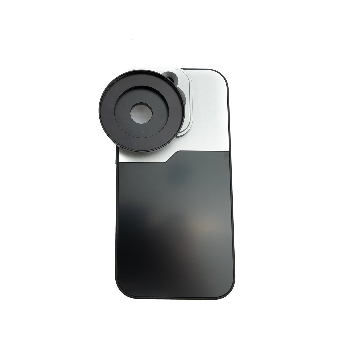 SYSTEM-S Linsuhulstur 52 mm samhæft við áhrifalinsur með skrúfu fyrir iPhone 14 Pro í svörtu og gráu