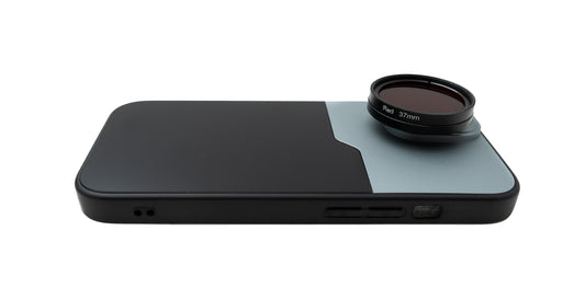SYSTEM-S litasíusett 37 mm 6 hlutar litasíu fyrir linsur með skrúfuhulstri fyrir iPhone 15