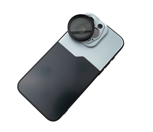 SYSTEM-S CPL Filter 37 mm Circular Polarizer Lens with Thread Case for iPhone 15 Pro Max