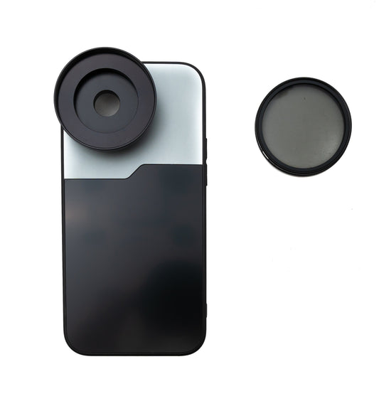 SYSTEM-S CPL Filter 52 mm Circular Polarizer Lens with Thread Case for iPhone 15 Plus