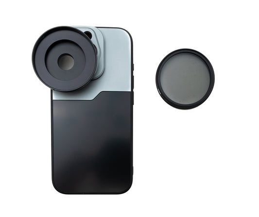 SYSTEM-S CPL sía 52 mm hringlaga pólunarlinsa með skrúfuhulstri fyrir iPhone 15 Pro