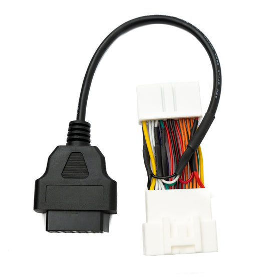 SYSTEM-S OBD2 16 pinna snúra, 30 cm millistykki fyrir greiningarskanna, fyrir Tesla Model 3 og Y, svart
