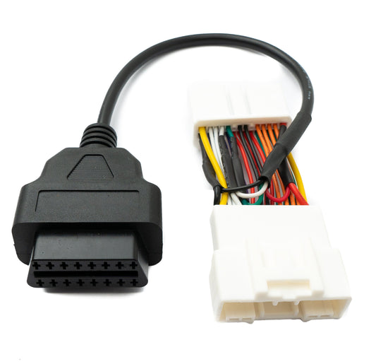 SYSTEM-S OBD2 16 pinna snúra, 30 cm millistykki fyrir greiningarskanna, fyrir Tesla Model 3 og Y, svart
