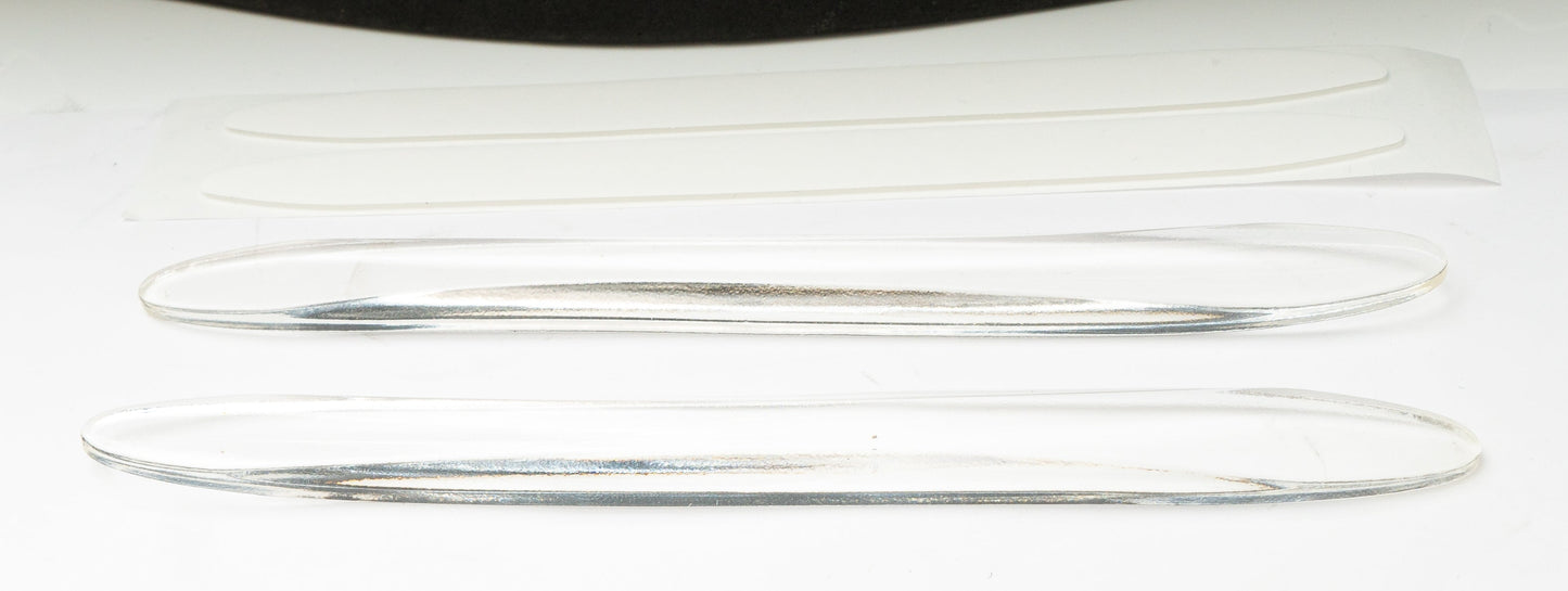SYSTEM-S 2x bílhurðarvörn gegn árekstri úr PVC, gegnsæjum