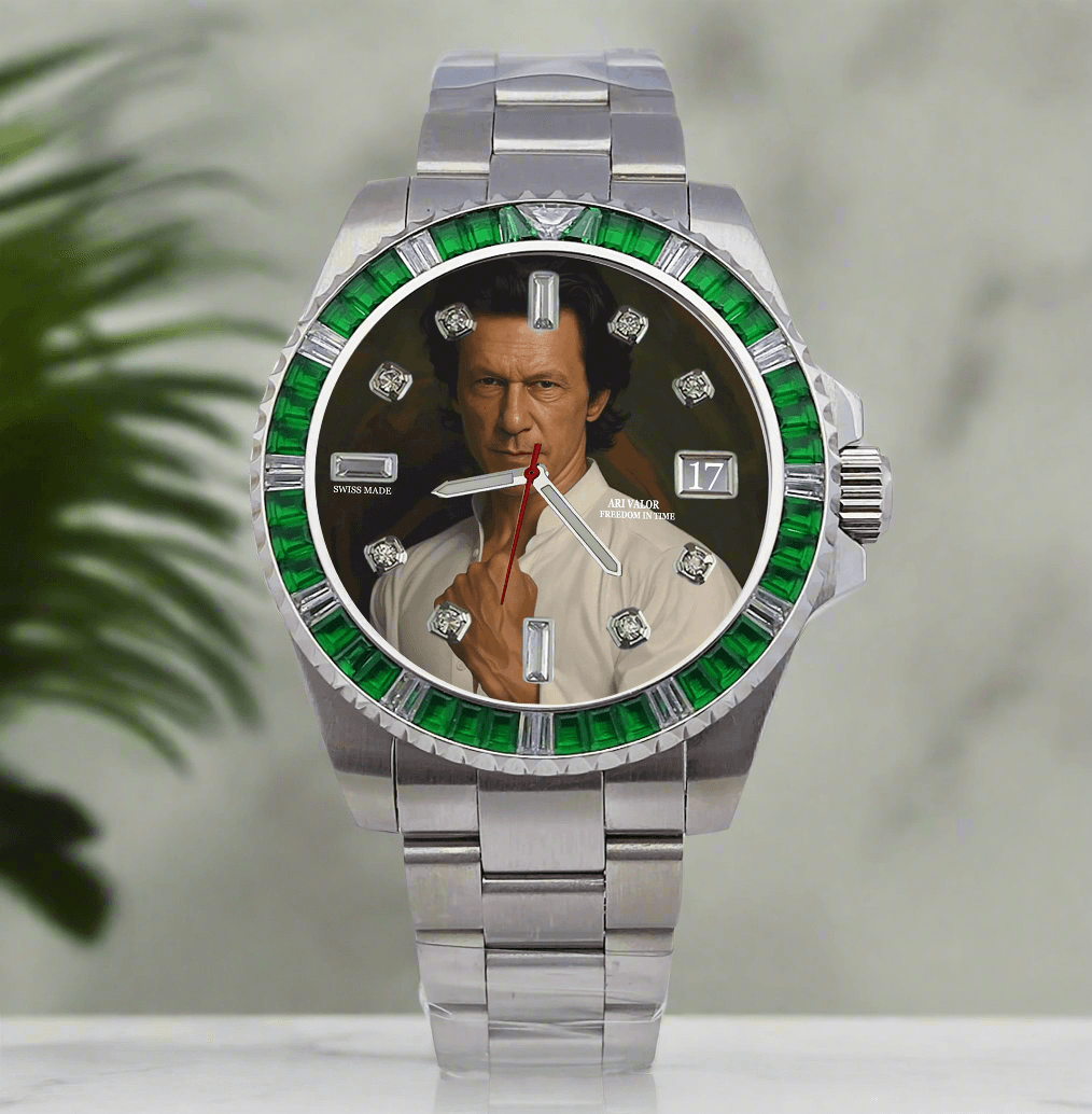 IMRAN KHAN watch sets stainless steel diamonds case,Choose your color & art