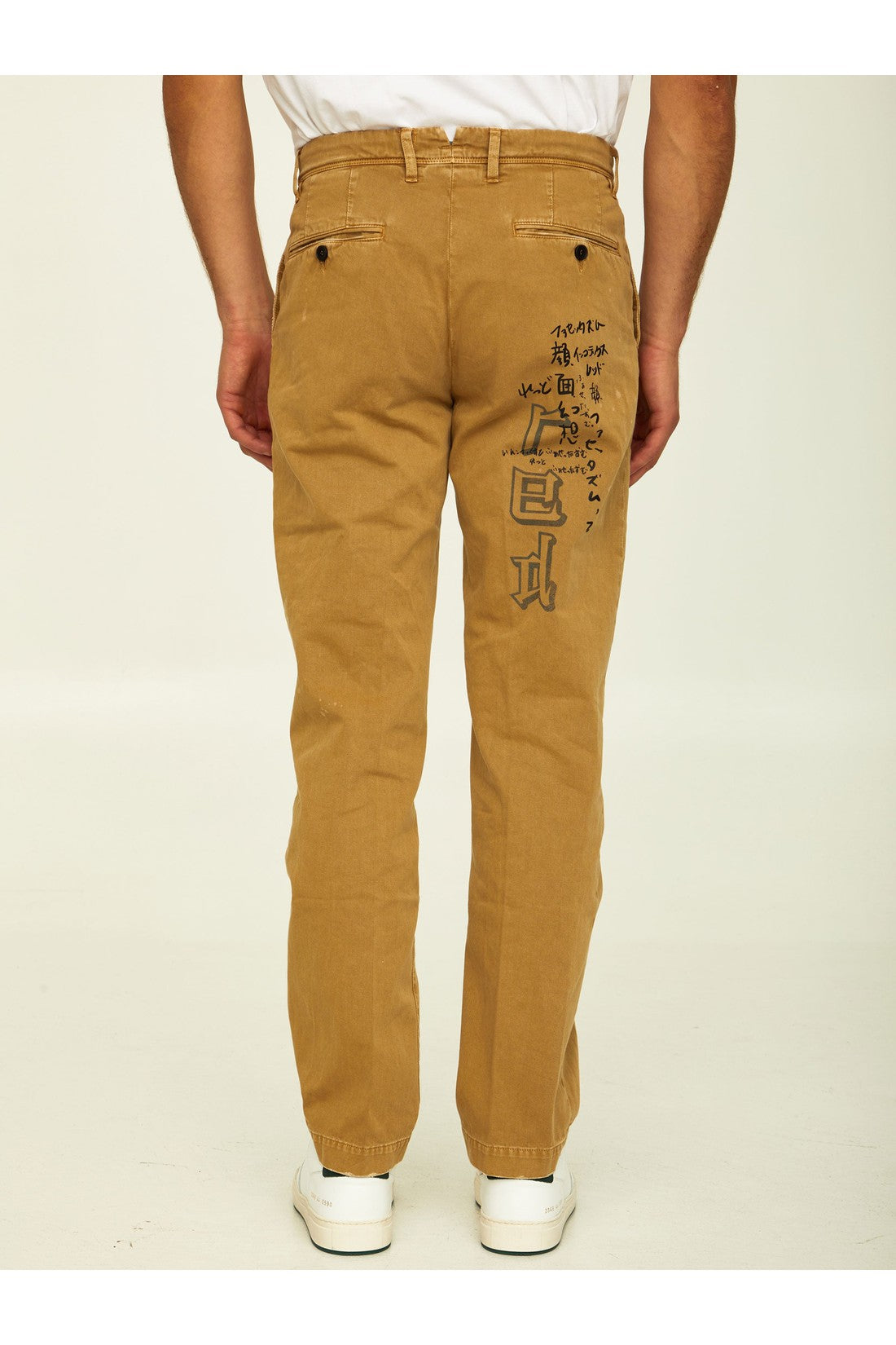 Camel cotton trousers