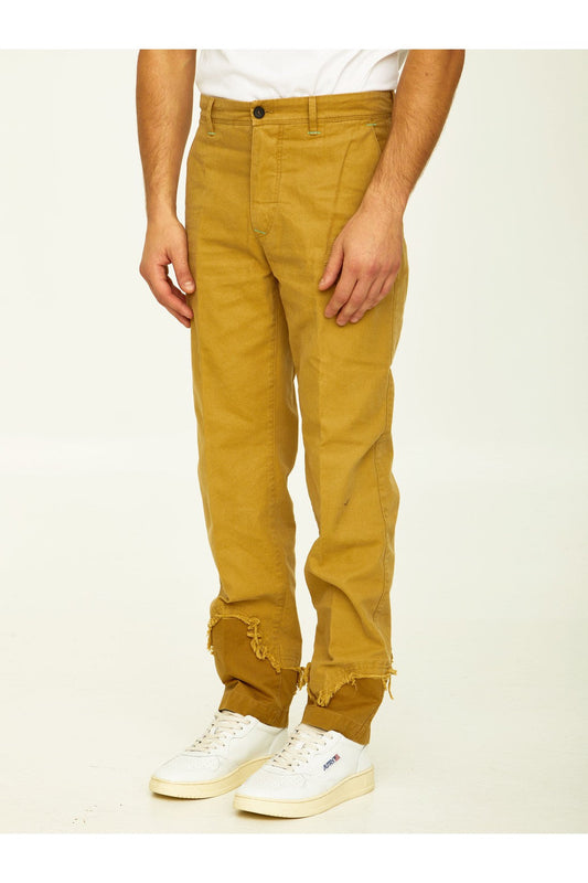 Camel cotton trousers