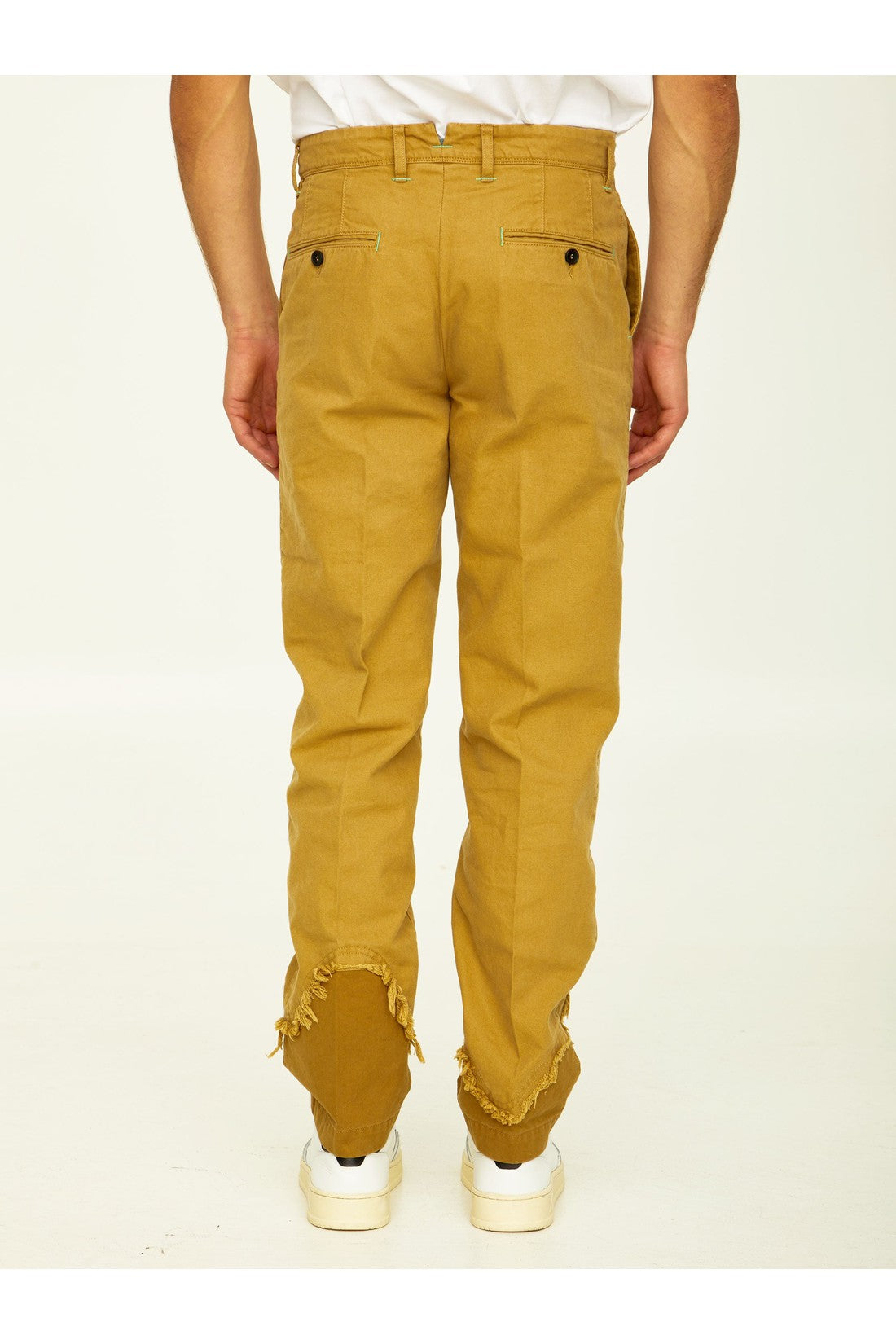 Camel cotton trousers