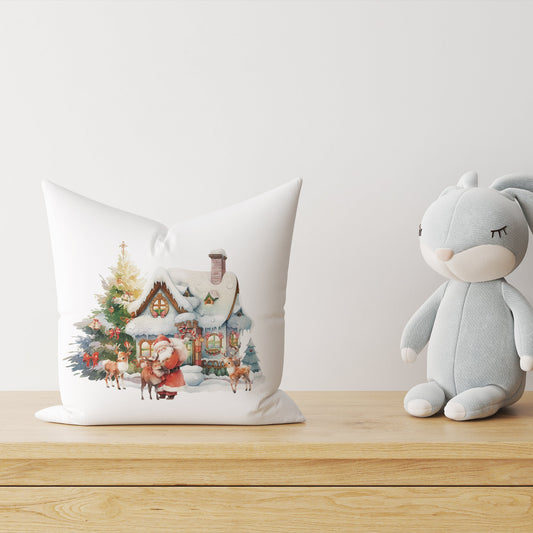 "House of Santa Claus" Premium Decorative Pillow