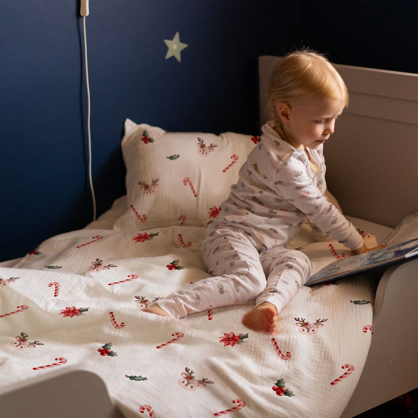 "Pylsustokkar og dádýr" úrvals barnarúmföt