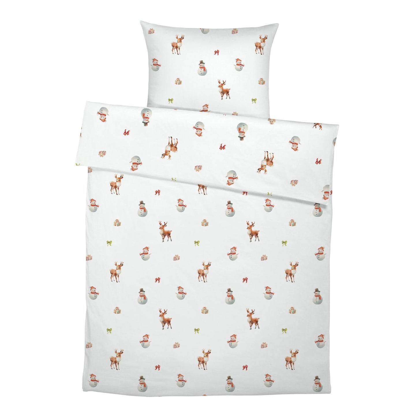 "Snowman and Deer" Premium Children's Bedding