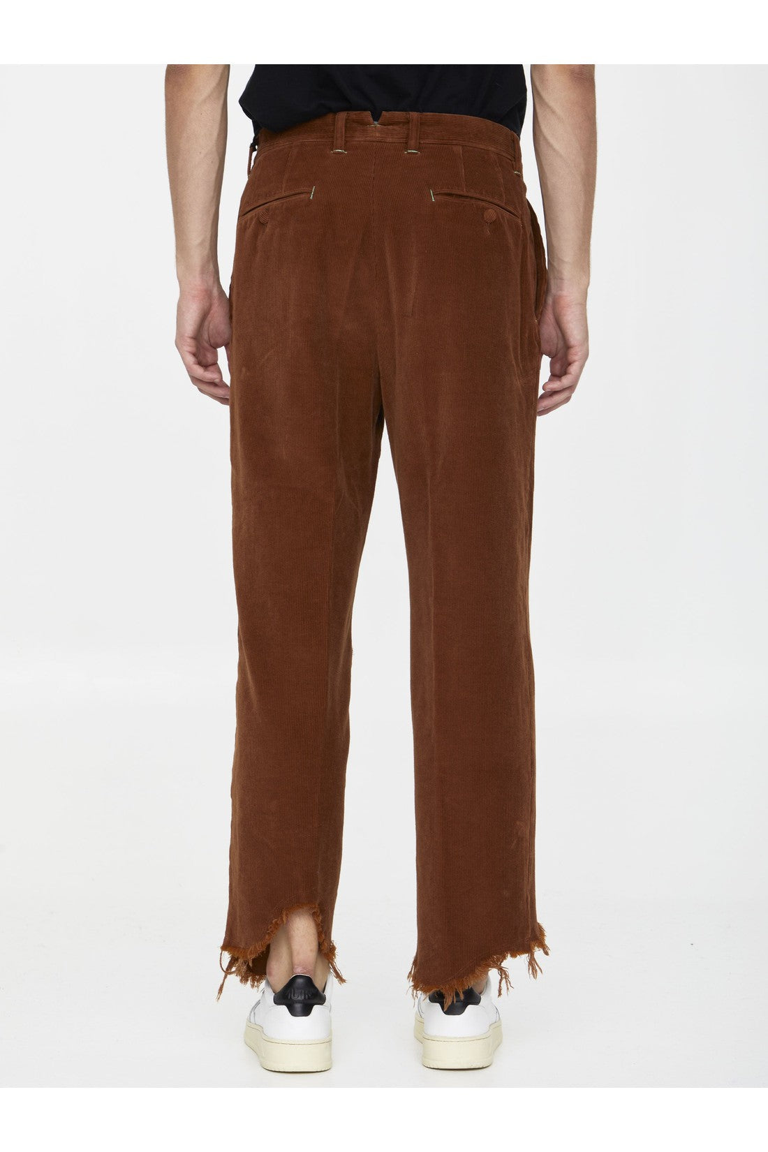 Cognac velvet trousers