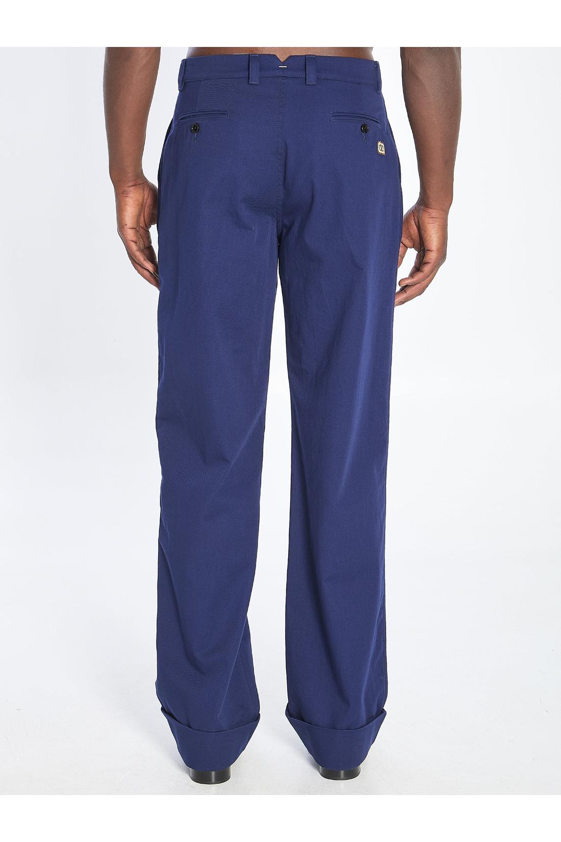 Cotton gabardine trousers