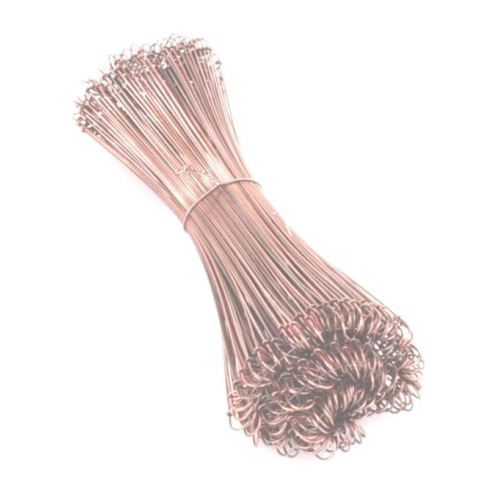 DEISS Drahtschlingen zum Verschließen von Müllsäcken, verkupfert | Bund (200 Stück)