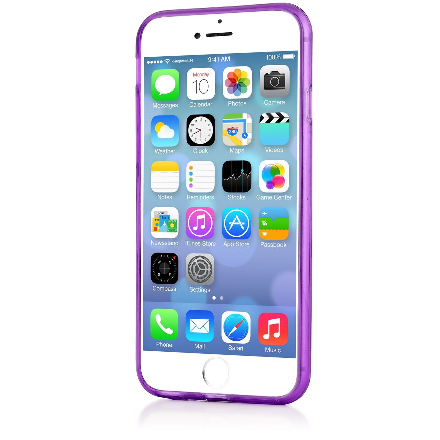 NALIA símahulstur fyrir Apple iPhone 6 6S, gegnsætt sílikonhlífðarhulstur