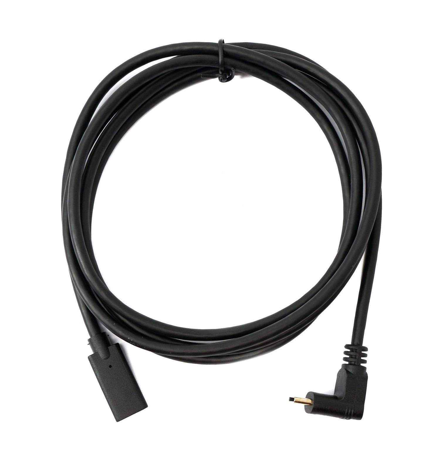 SYSTEM-S USB 3.1 Gen 2 Kabel 1,8 m Typ C Stecker zu Buchse Winkel in Schwarz